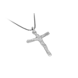 Savior - facetteret sort rhodineret kuglekde med ls, 925s (slv) -  1,2mm