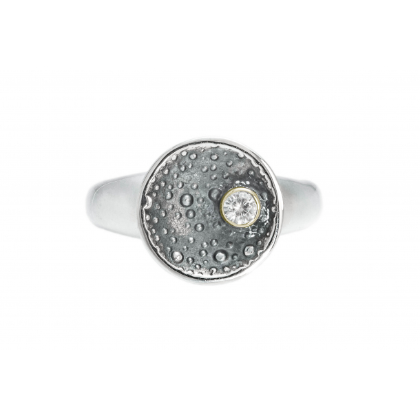 Lunar Signet Ring - "Moon &amp; Star"