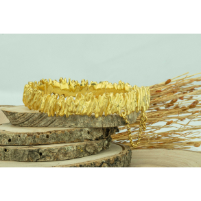 Golden Straw  Sculpted by Hand, Touched by Dawn.