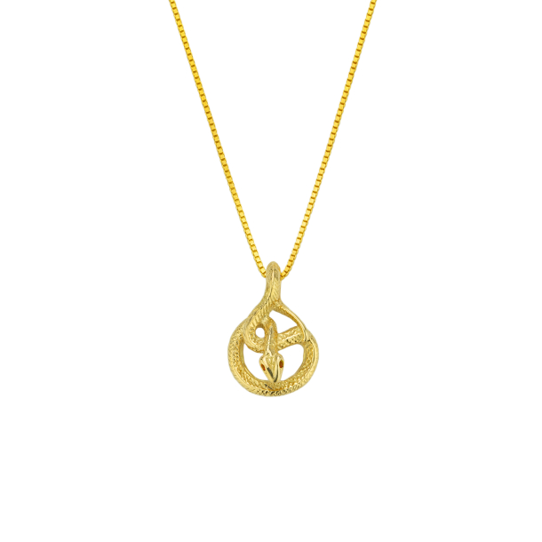  Sapphire Snake Pendant