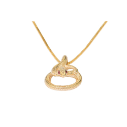  Sapphire Snake Pendant