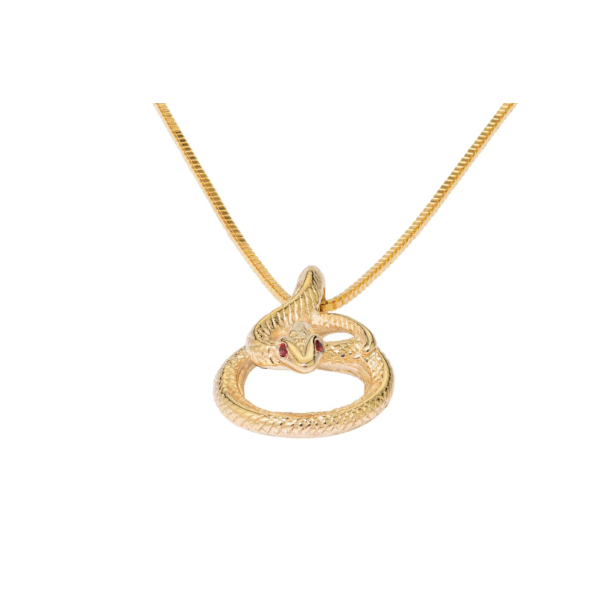  Sapphire Snake Pendant