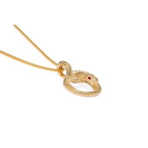  Sapphire Snake Pendant